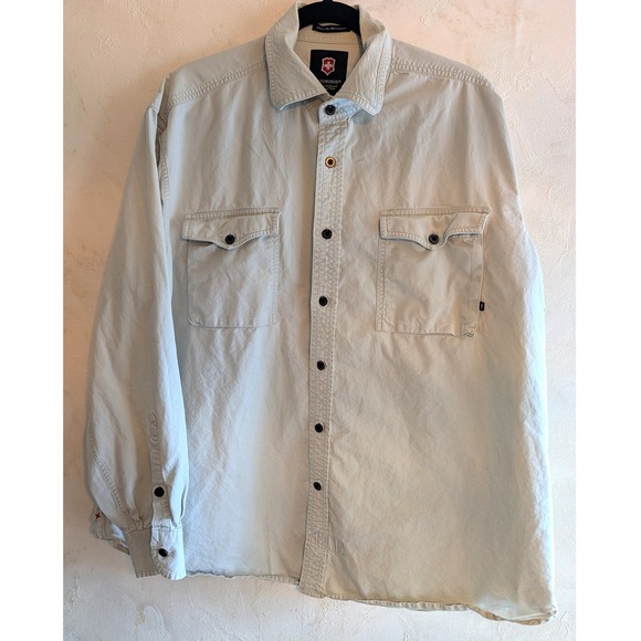 Victorinox Other - Victorinox Swiss‎ Army Mens XL Khaki Cotton Button Down Shirt Type A-2 Utility